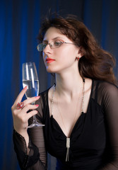 Young attractive fashion mode