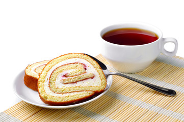 Cakes and cup of tea