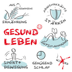 Gesund Leben, keywords, Tafel, cloud