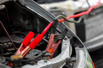 Charging car with electricity