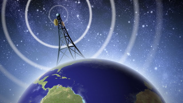 Antenna Broadcasting Signal