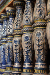 Cerámica, baranda de cerámica, Sevilla