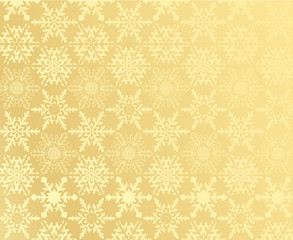 Gold snowflake pattern
