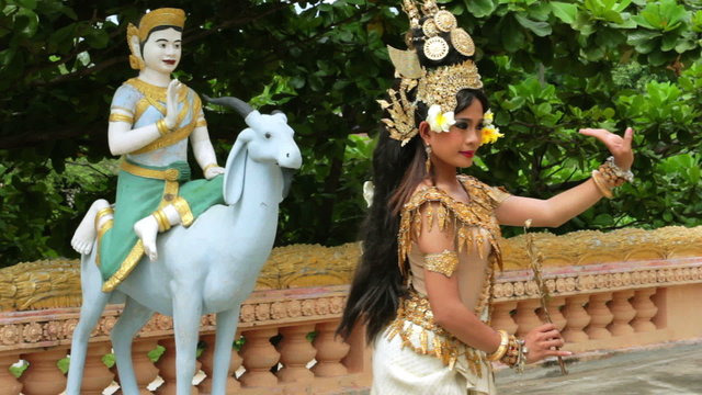 Apsara Dancer seductive supernatural female in asian mythology