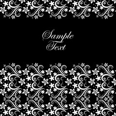 vector floral background, vintage decor