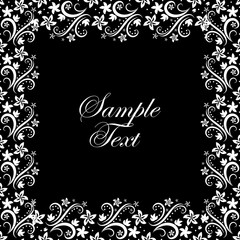 vector floral background, vintage decor