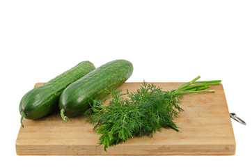 Fresh vegetables on a cutting board