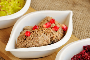 Turkey pate with pomegranate