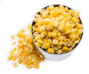 Canned Corn on white