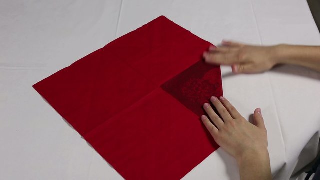 Serviette Rose, Artischocke