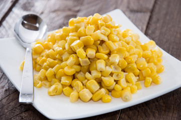 Plate with Corn