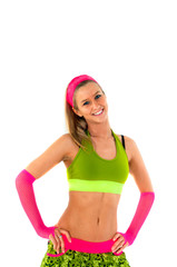 Obraz premium Young instructor girl