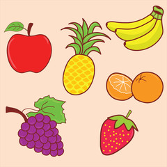 fruit doodle set