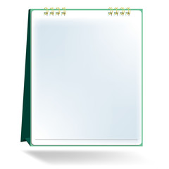blank desktop calendar vector