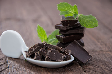 Stacked Chocolate with Mint