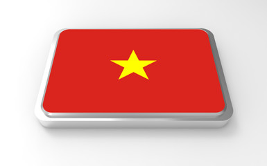 Vietnam flag 3D