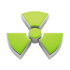 Radioactivity 3d sign