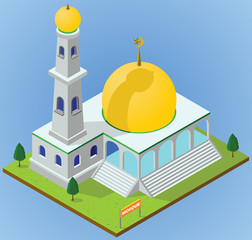 isometric mosque