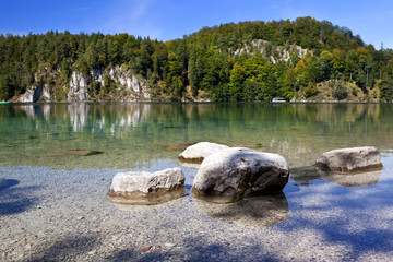 stones in Alpsee