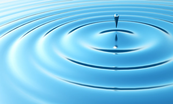 futuristic drop of water