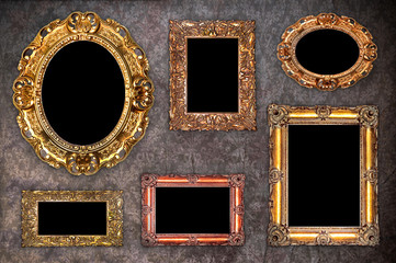 set of antique frames