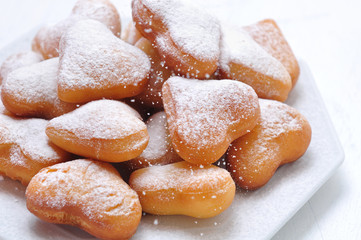 Donut in the shape of heart
