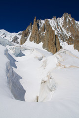 Mer de glace e pareti di granito
