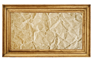 Fototapeta premium Antique photo frame on the white background
