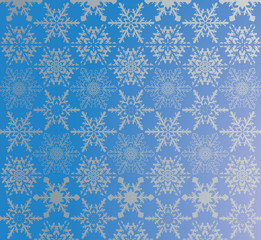 Blue snowflake pattern