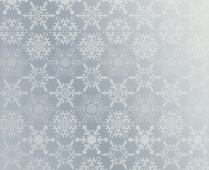 Silver snowflake pattern