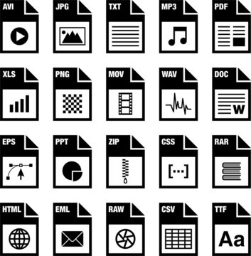 File Types icons