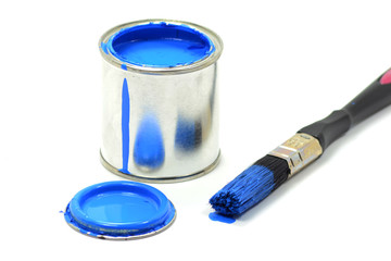 Blue Paint Tin