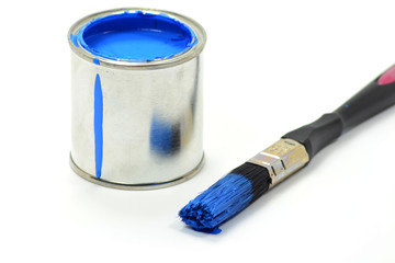 Blue Paint Tin