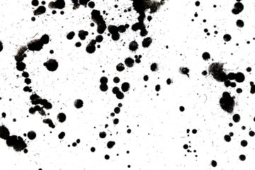 black drop ink splatter splash