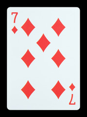 Playing cards - Seven of diamonds