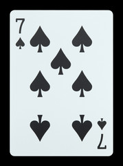 Playing cards - Seven of spades
