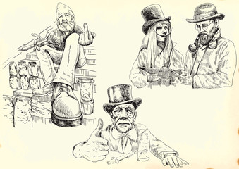 Freaks (chemical vendors happiness) - hand drawings collection