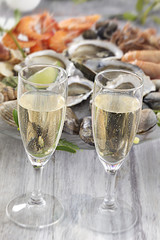 Dîner au Champagne