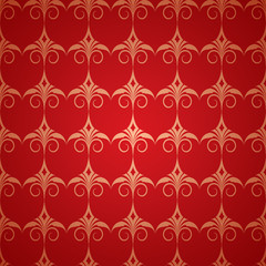 Fototapeta premium red seamless pattern