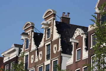 maisons à pignons à Amsterdam