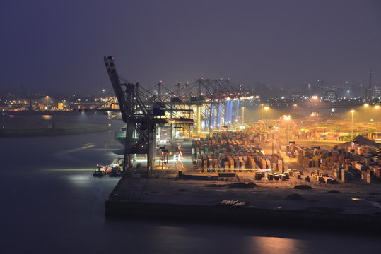 Container, Export, Import, Terminal, Hamburger Hafen, Hamburg