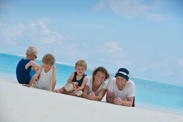 Fototapeta premium happy family on vacation
