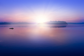 Fototapeta premium Sunrise on Lagoon