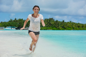 happy family on vacation