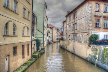 Fototapeta na wymiar Certovka Canal in Prague