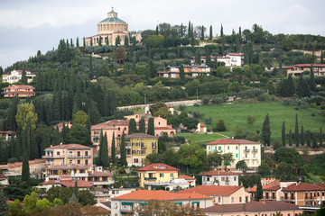 Fototapeta premium Sanctuary of the Madonna of Lourdes in Verona, Italy