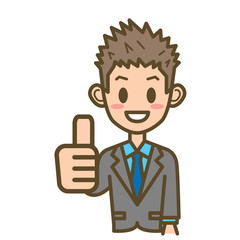 ビジネスマン　F01　上半身　グッド