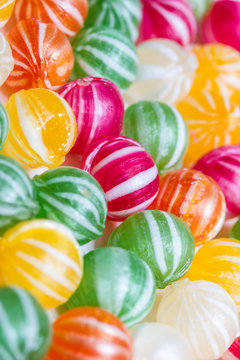 colorful round candies background