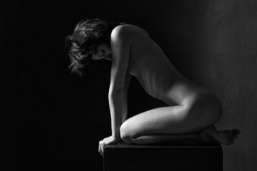 artistic figure of the naked woman © serav