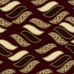 African style seamless pattern with wild animals skin